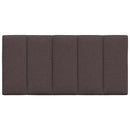 vidaXL sötétbarna szövet fejtámla párna Hanko 100 cm