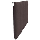 vidaXL sötétbarna szövet fejtámla párna Hanko 100 cm