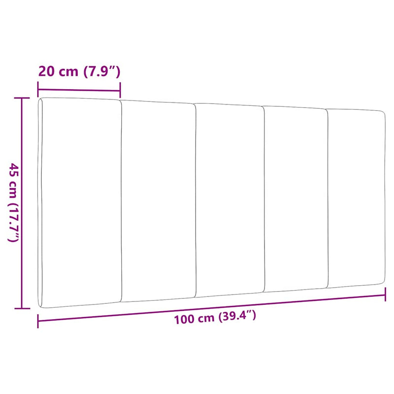 vidaXL tópszínű szövet fejtámla párna Hanko 100 cm