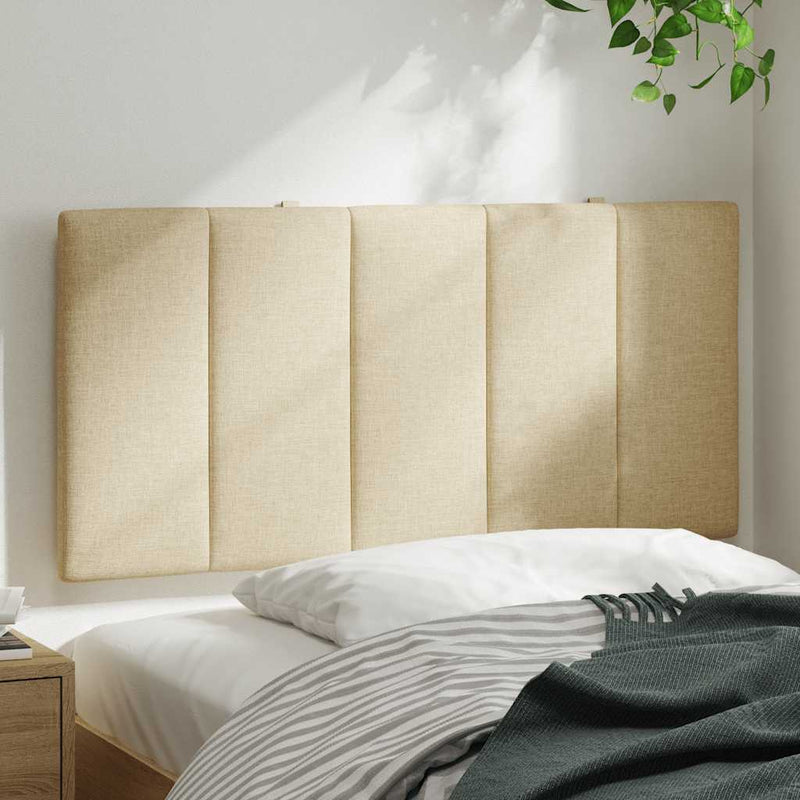vidaXL krémszínű szövet fejtámla párna Hanko 100 cm