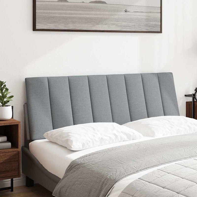 vidaXL világosszürke szövet fejtámla párna Hanko 120 cm
