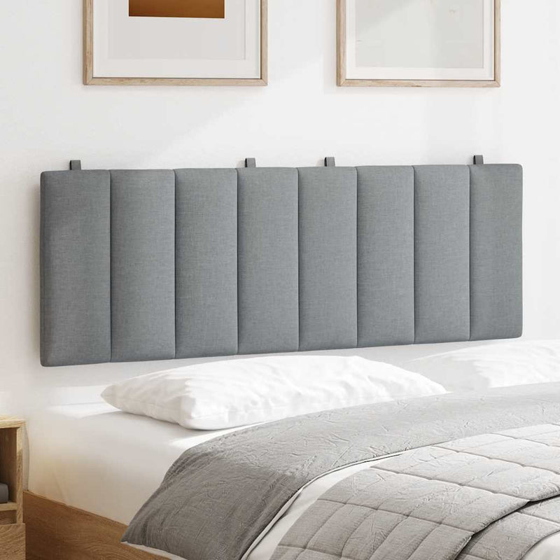 vidaXL világosszürke szövet fejtámla párna Hanko 120 cm