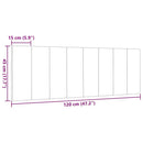 vidaXL világosszürke szövet fejtámla párna Hanko 120 cm