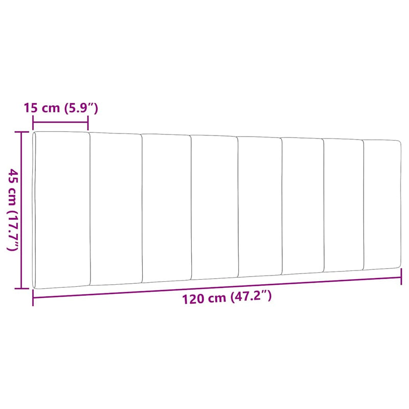 vidaXL sötétszürke szövet fejtámla párna Hanko 120 cm