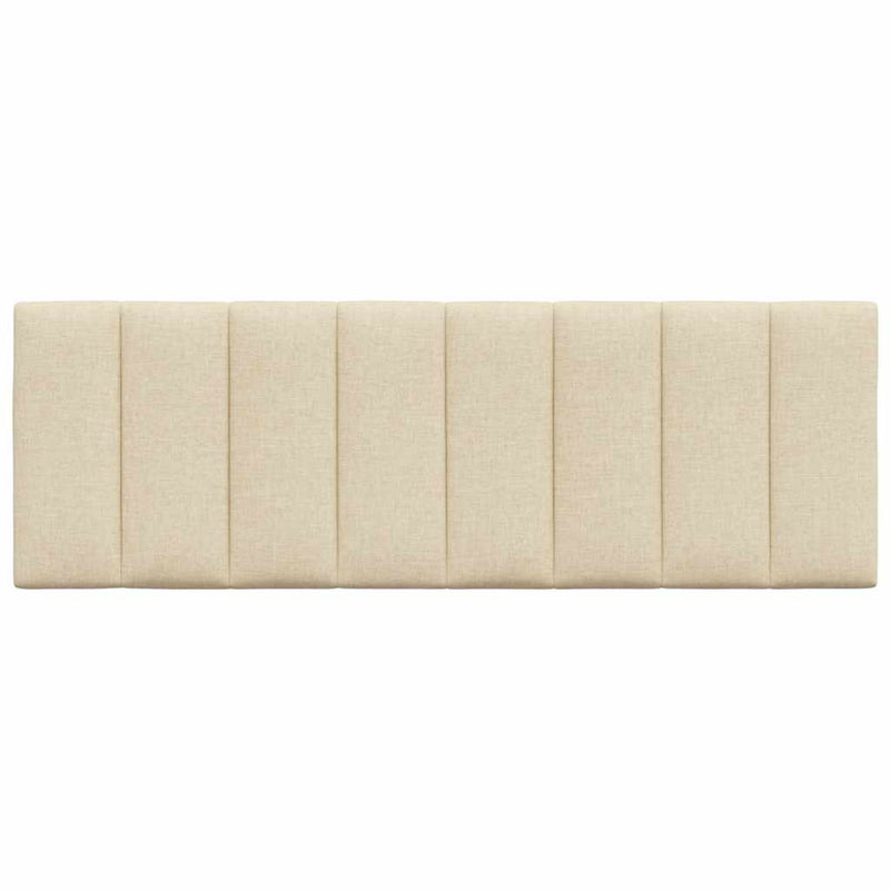 vidaXL krémszínű szövet fejtámla párna Hanko 120 cm