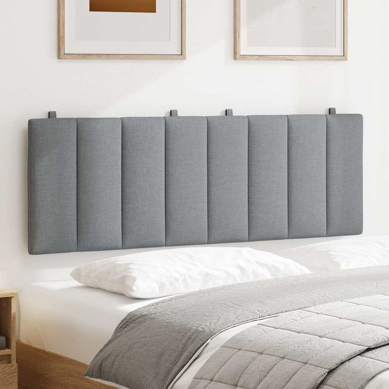 vidaXL világosszürke szövet fejtámla párna Hanko 140 cm