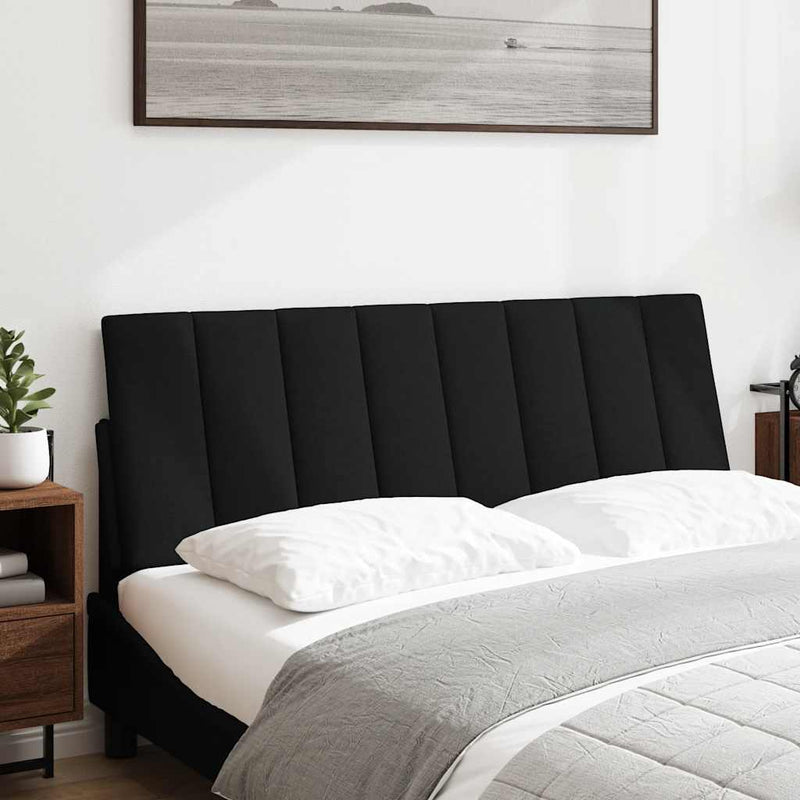 vidaXL fekete szövet fejtámla párna Hanko 140 cm