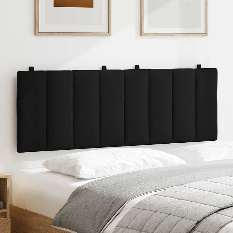 vidaXL fekete szövet fejtámla párna Hanko 140 cm