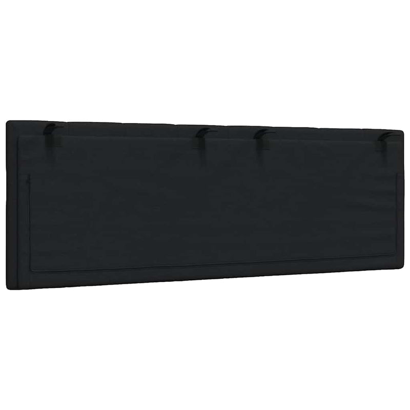 vidaXL fekete szövet fejtámla párna Hanko 140 cm