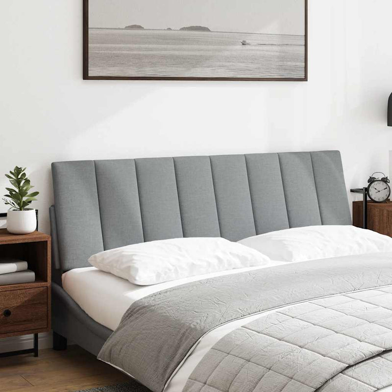 vidaXL világosszürke szövet fejtámla párna Hanko 160 cm