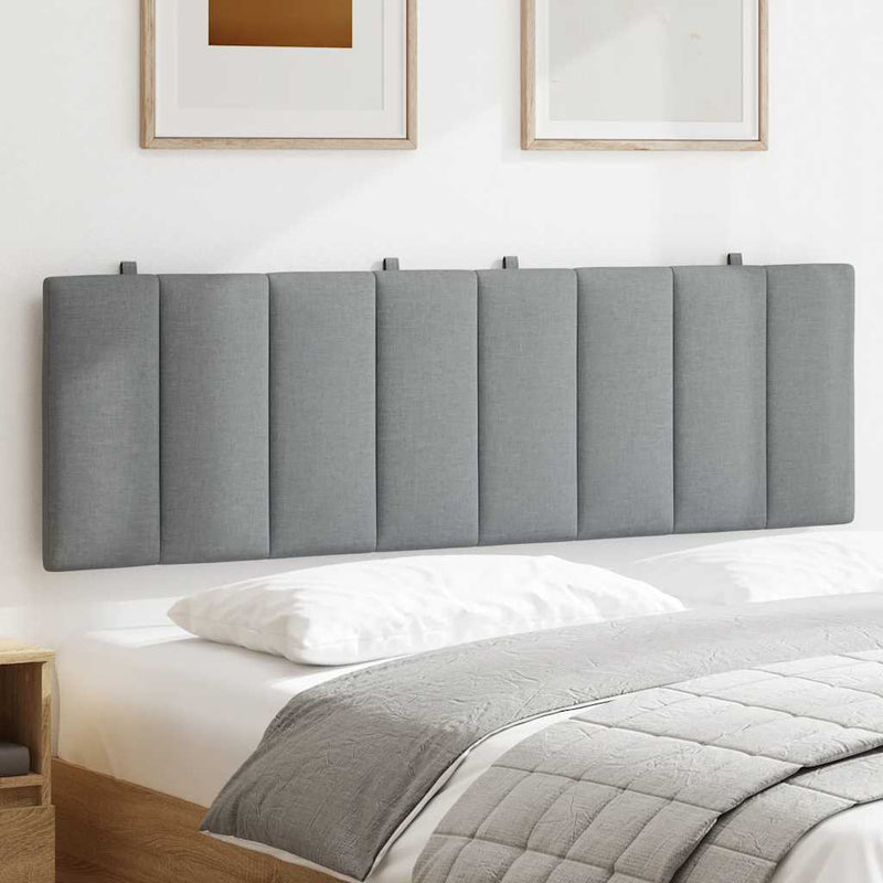 vidaXL világosszürke szövet fejtámla párna Hanko 160 cm