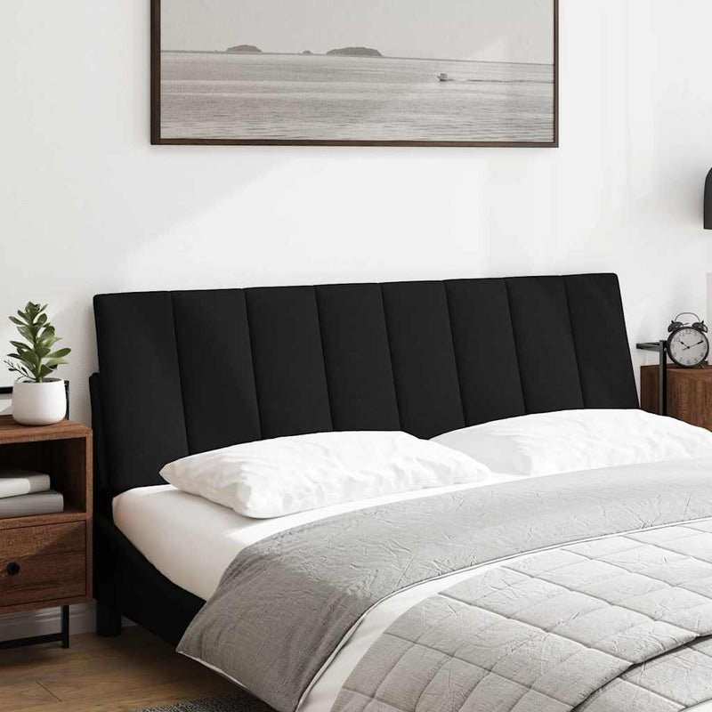 vidaXL fekete szövet fejtámla párna Hanko 160 cm