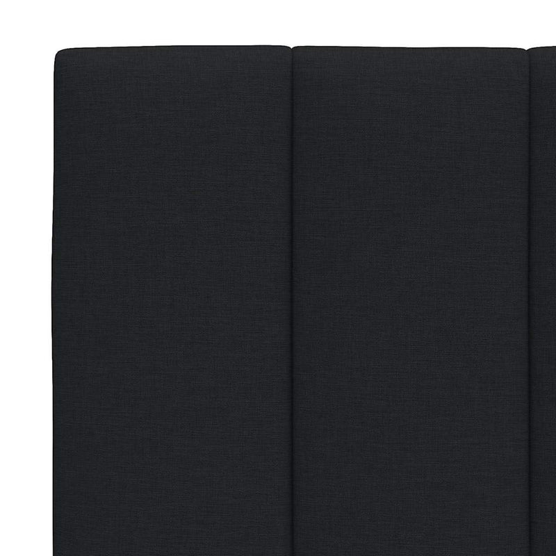 vidaXL fekete szövet fejtámla párna Hanko 160 cm