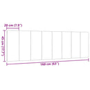 vidaXL tópszínű szövet fejtámla párna Hanko 160 cm