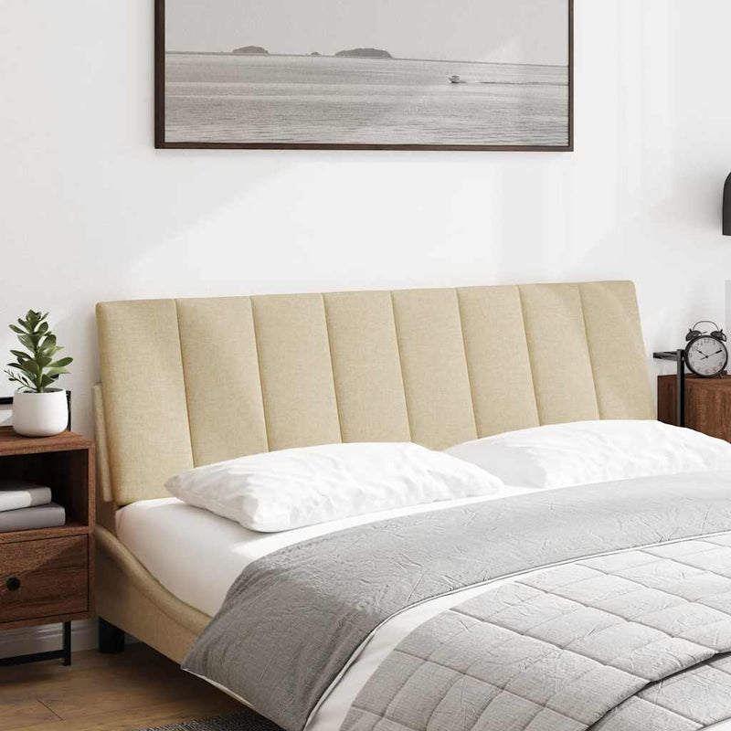 vidaXL krémszínű szövet fejtámla párna Hanko 160 cm
