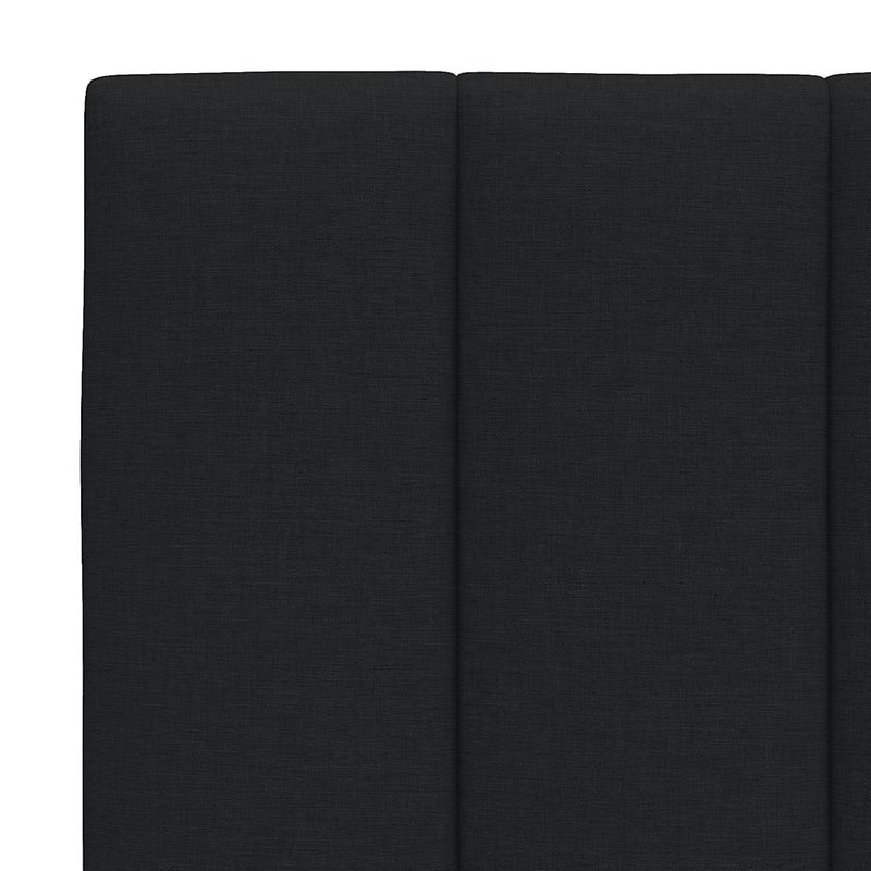 vidaXL fekete szövet fejtámla párna Hanko 180 cm