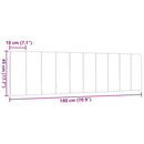 vidaXL sötétbarna szövet fejtámla párna Hanko 180 cm