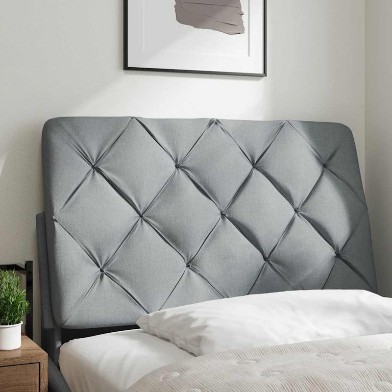 vidaXL világosszürke szövet fejtámla párna 80 cm