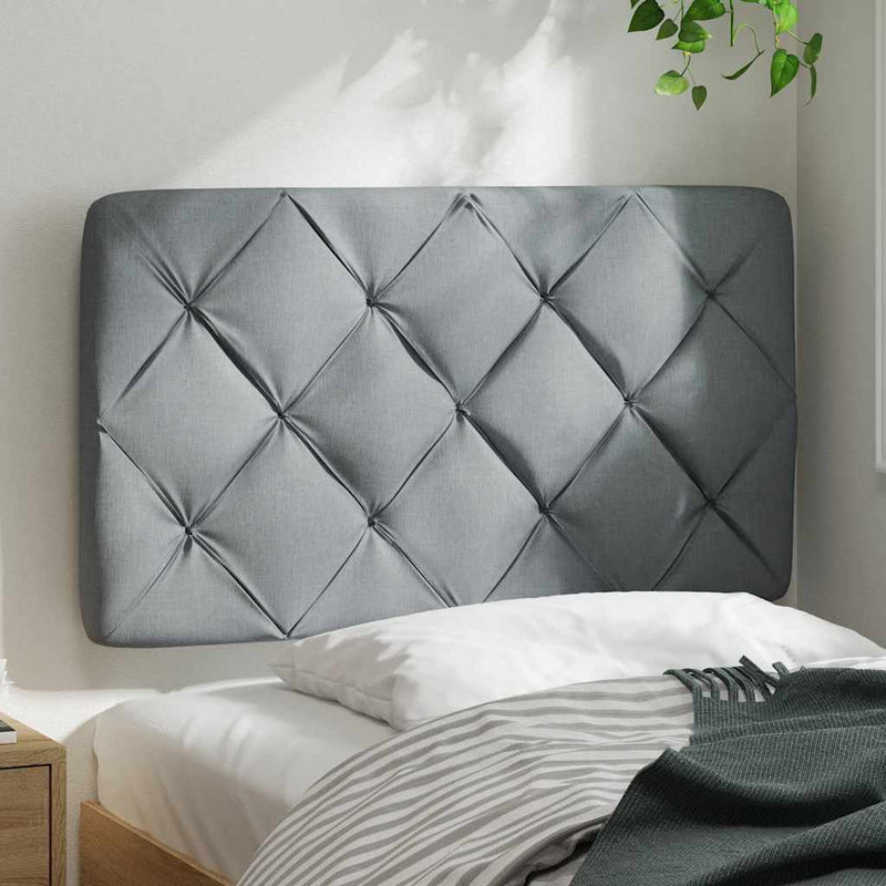 vidaXL világosszürke szövet fejtámla párna 80 cm