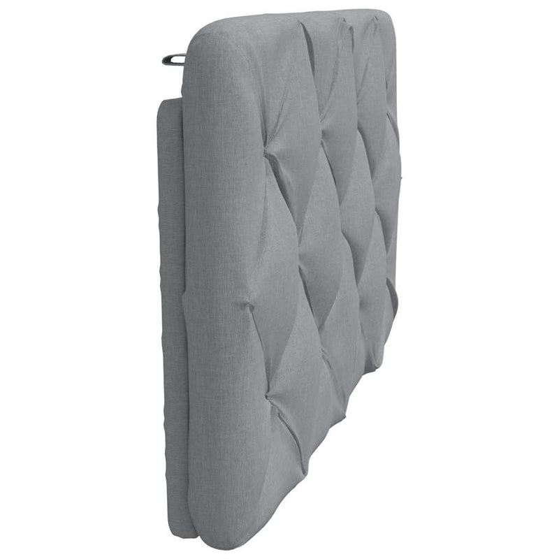 vidaXL világosszürke szövet fejtámla párna 80 cm
