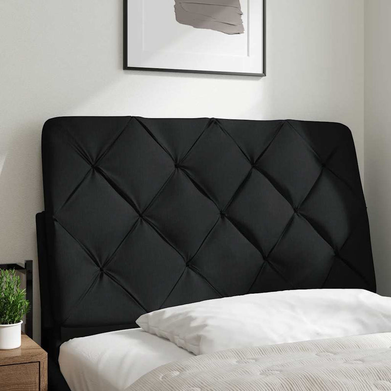 vidaXL fekete szövet fejtámla párna 80 cm