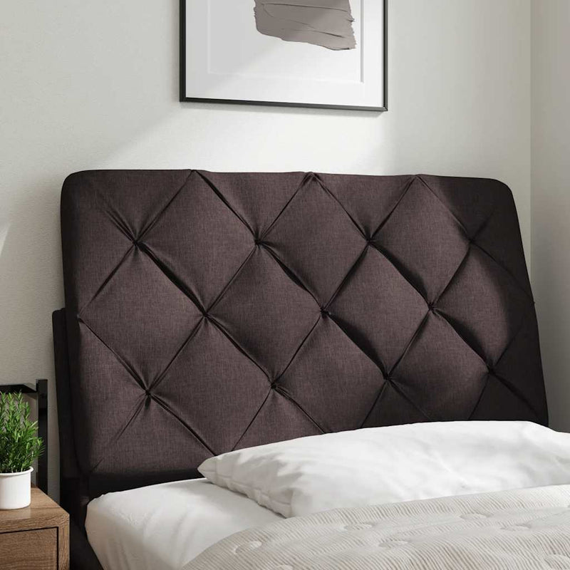 vidaXL sötétbarna szövet fejtámla párna 80 cm