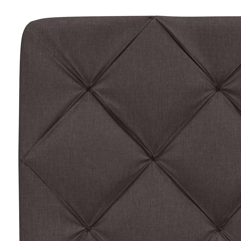 vidaXL sötétbarna szövet fejtámla párna 80 cm