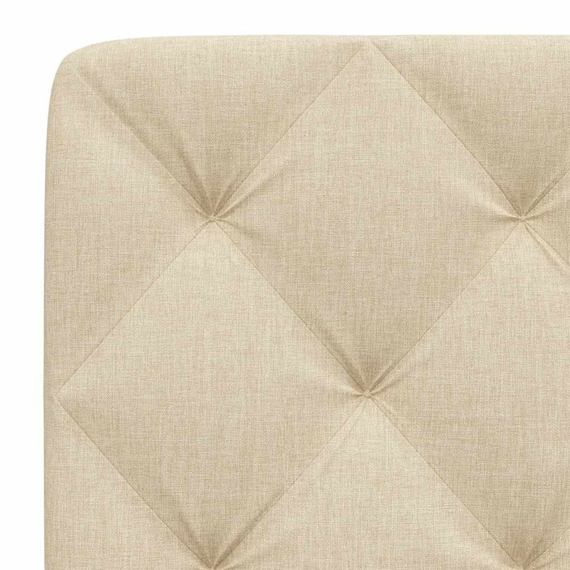 vidaXL krémszínű szövet fejtámla párna 80 cm