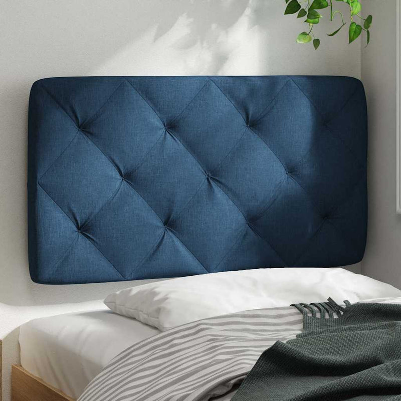 vidaXL kék szövet fejtámla párna 80 cm
