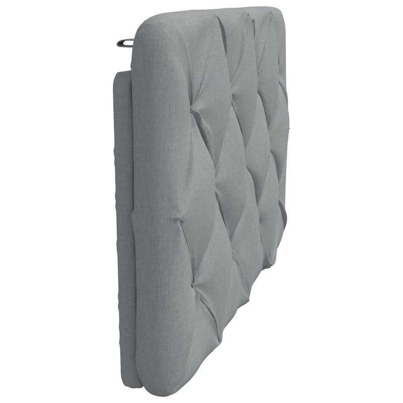 vidaXL világosszürke szövet fejtámla párna 90 cm