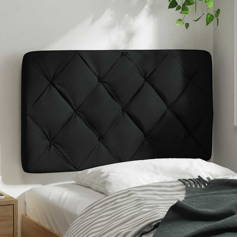 vidaXL fekete szövet fejtámla párna 90 cm