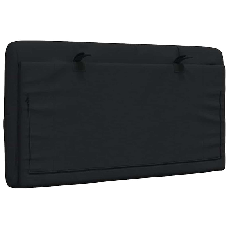 vidaXL fekete szövet fejtámla párna 90 cm