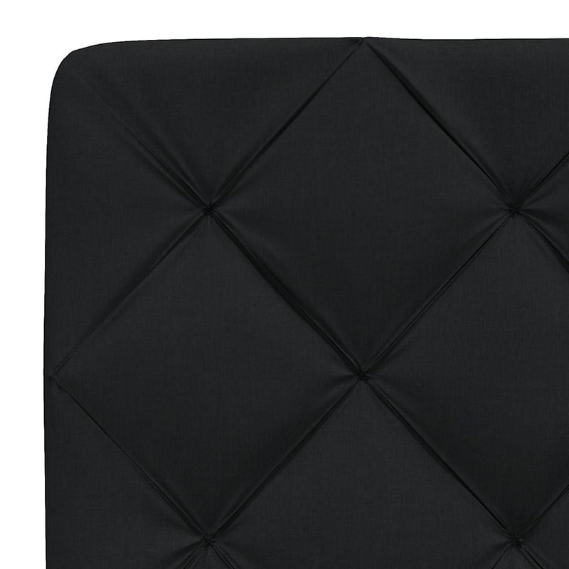 vidaXL fekete szövet fejtámla párna 90 cm
