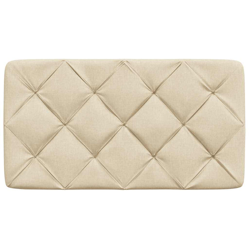 vidaXL krémszínű szövet fejtámla párna 90 cm