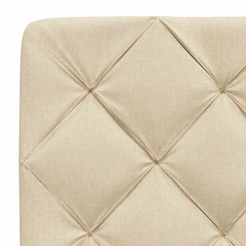 vidaXL krémszínű szövet fejtámla párna 90 cm