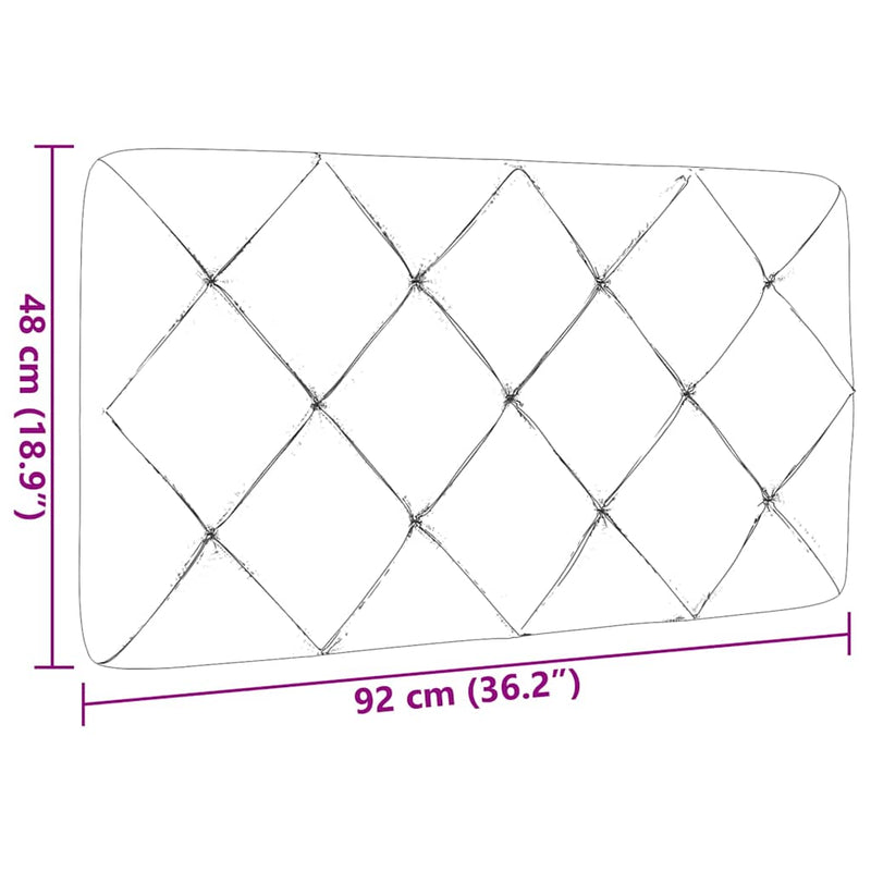 vidaXL kék szövet fejtámla párna 90 cm