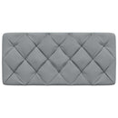 vidaXL világosszürke szövet fejtámla párna 100 cm