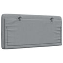 vidaXL világosszürke szövet fejtámla párna 100 cm