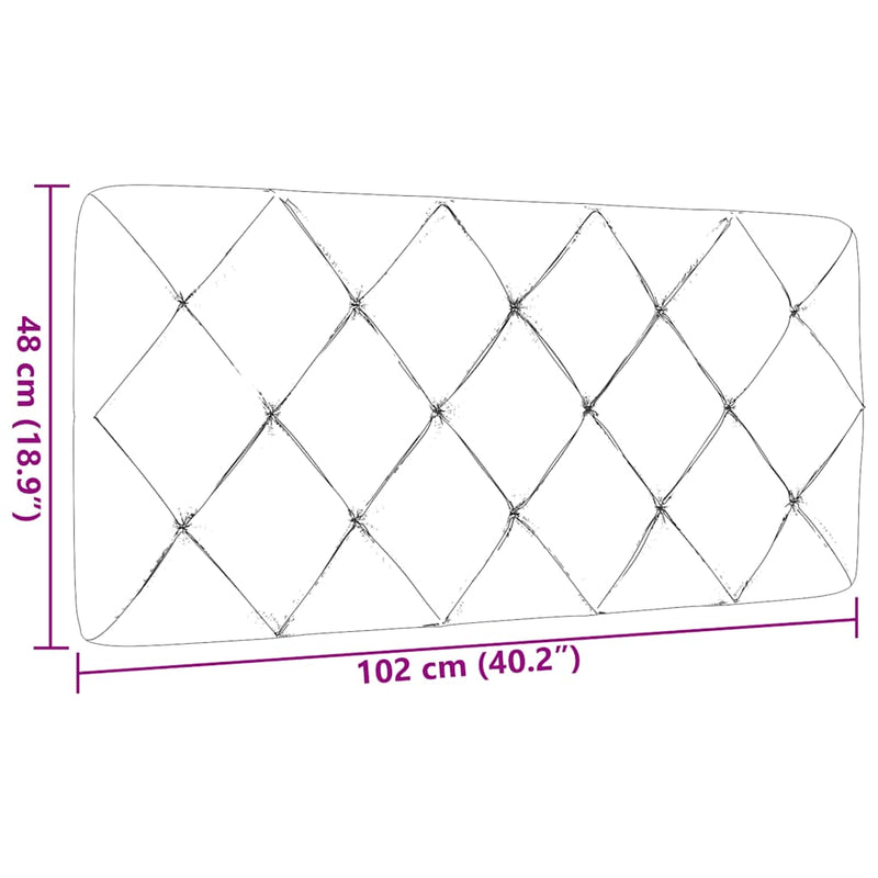 vidaXL világosszürke szövet fejtámla párna 100 cm