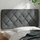 vidaXL sötétszürke szövet fejtámla párna 100 cm