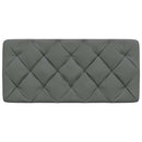 vidaXL sötétszürke szövet fejtámla párna 100 cm