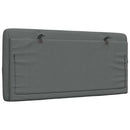 vidaXL sötétszürke szövet fejtámla párna 100 cm