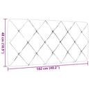 vidaXL sötétszürke szövet fejtámla párna 100 cm