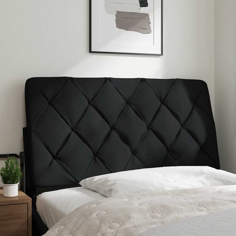 vidaXL fekete szövet fejtámla párna 100 cm