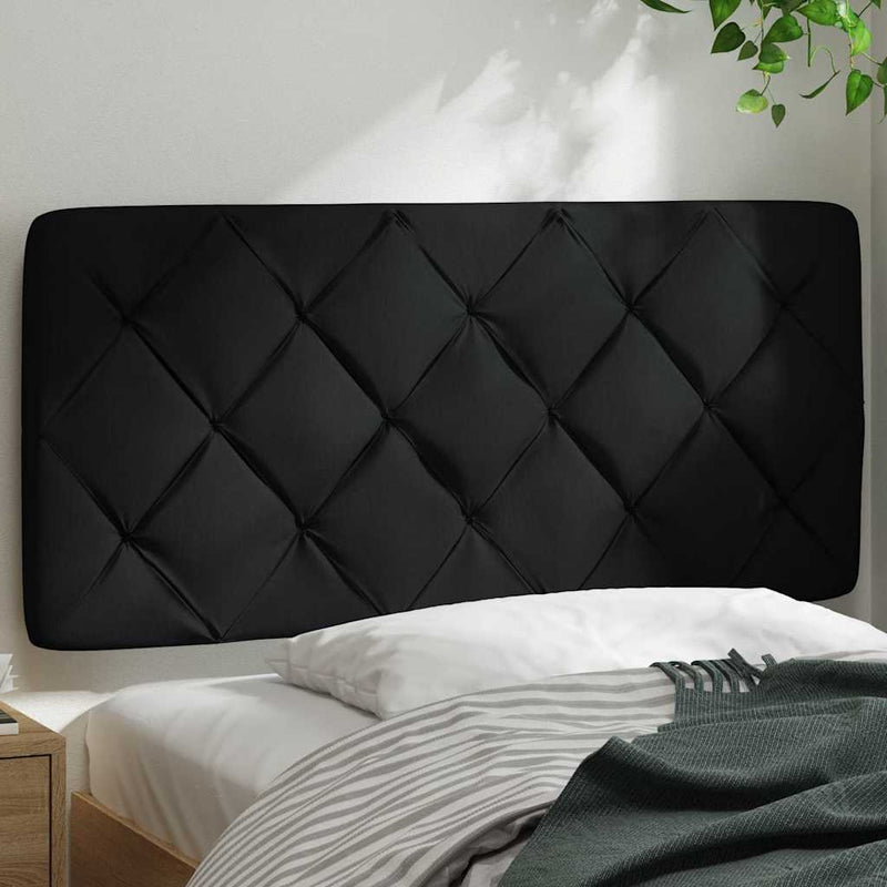 vidaXL fekete szövet fejtámla párna 100 cm