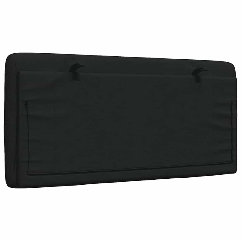 vidaXL fekete szövet fejtámla párna 100 cm
