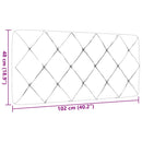 vidaXL tópszínű szövet fejtámla párna 100 cm