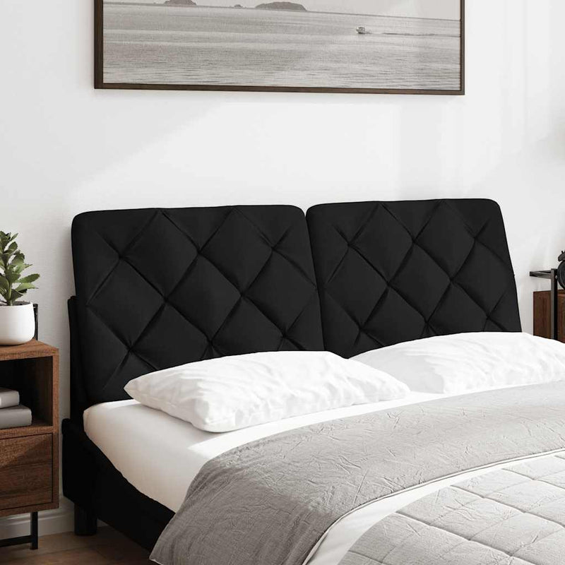 vidaXL fekete szövet fejtámla párna 120 cm