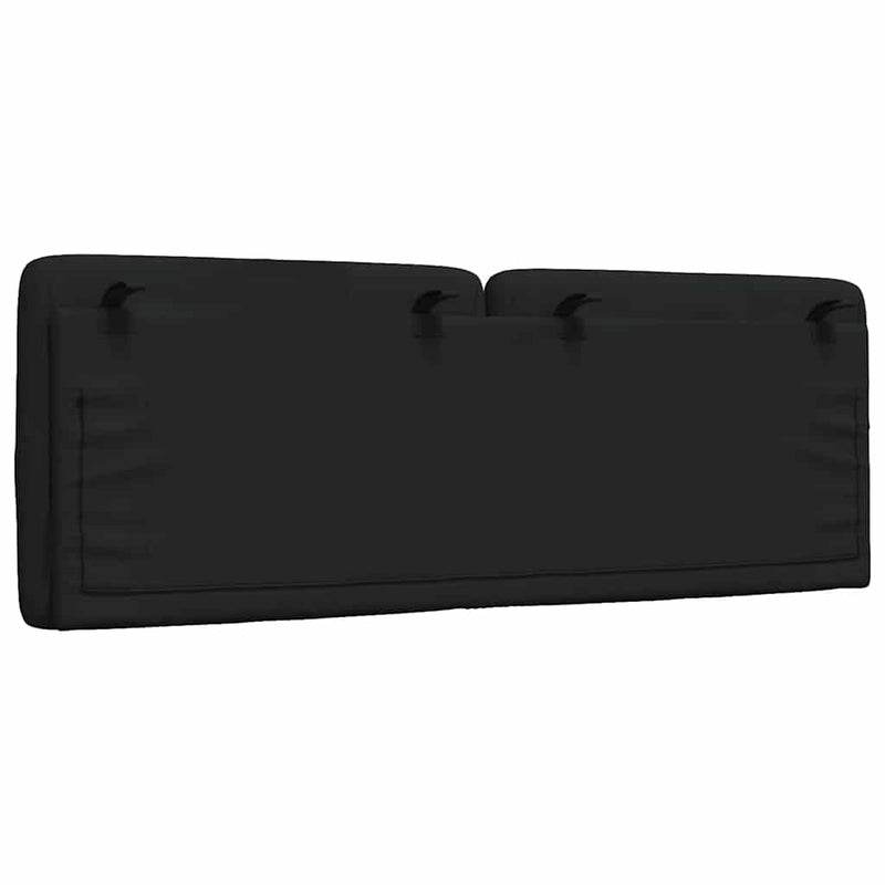 vidaXL fekete szövet fejtámla párna 120 cm