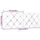 vidaXL kék szövet fejtámla párna 120 cm